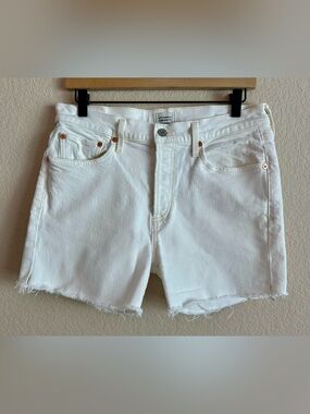 Citizens of Humanity Emerson Shorts Ivory 4” Raw Hem Cut-Off  Women’s 28 Organic